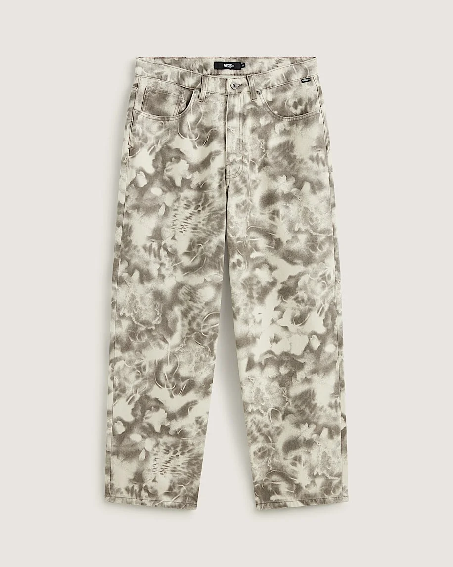 Check-5 Baggy Printed Denim Pant - 1