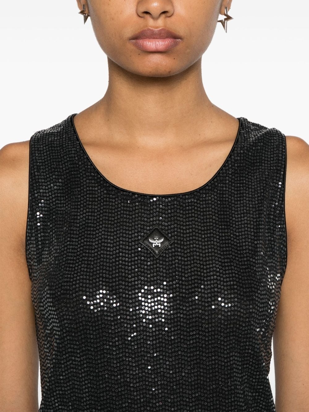logo-patch tank top - 5