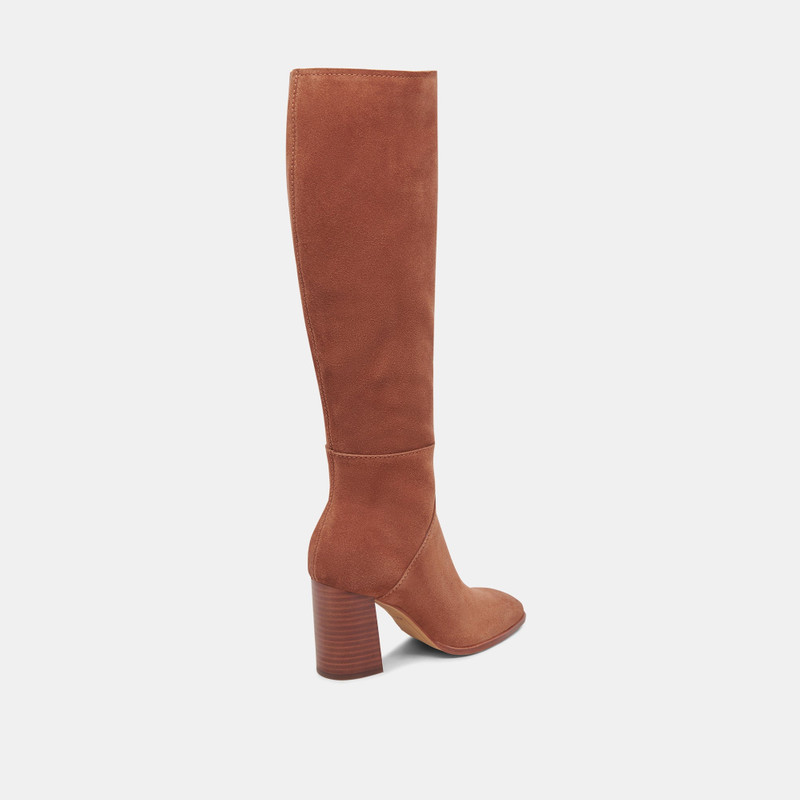 FYNN WIDE CALF BOOTS DK BROWN SUEDE 3