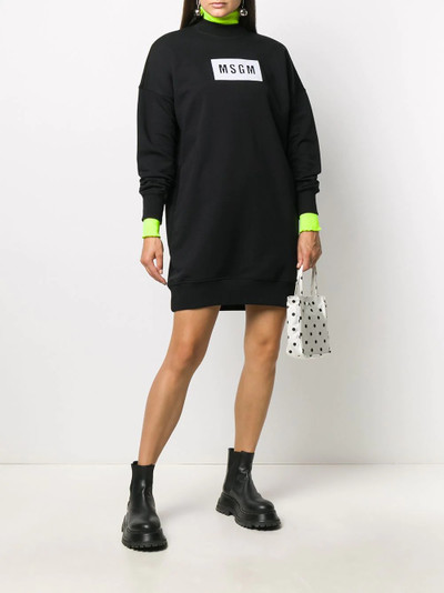 MSGM logo-print jumper dress outlook