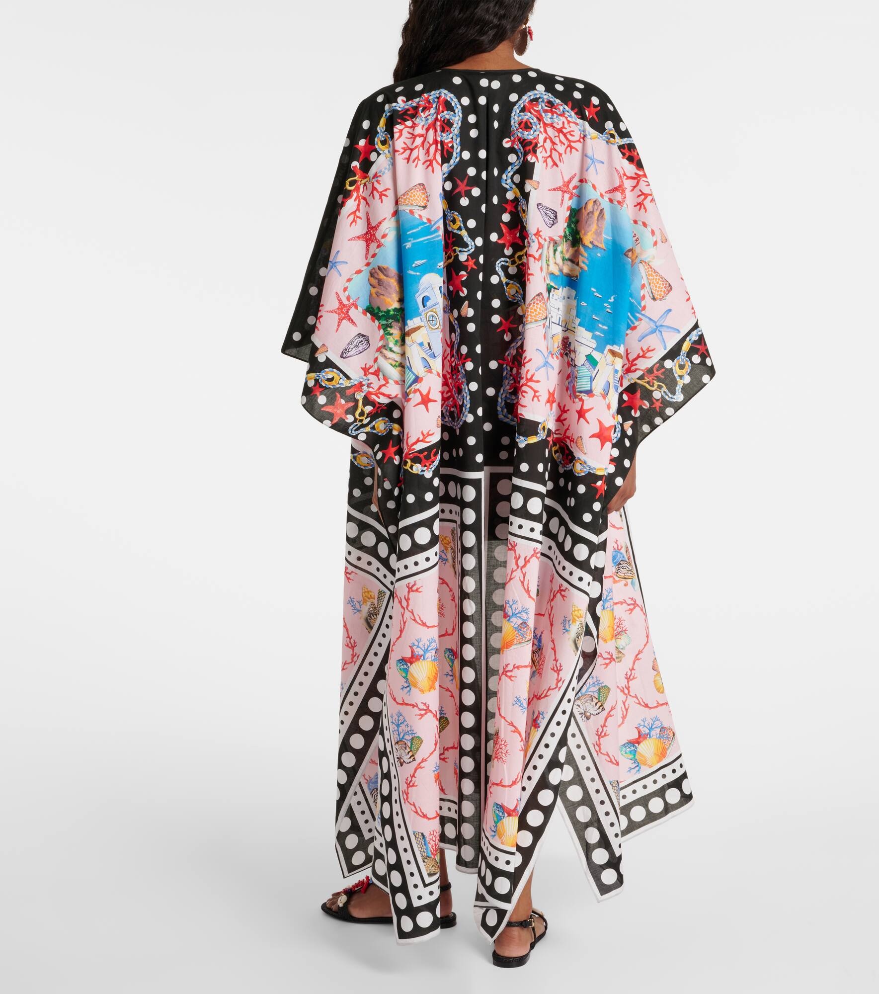 Capri printed cotton kaftan - 3