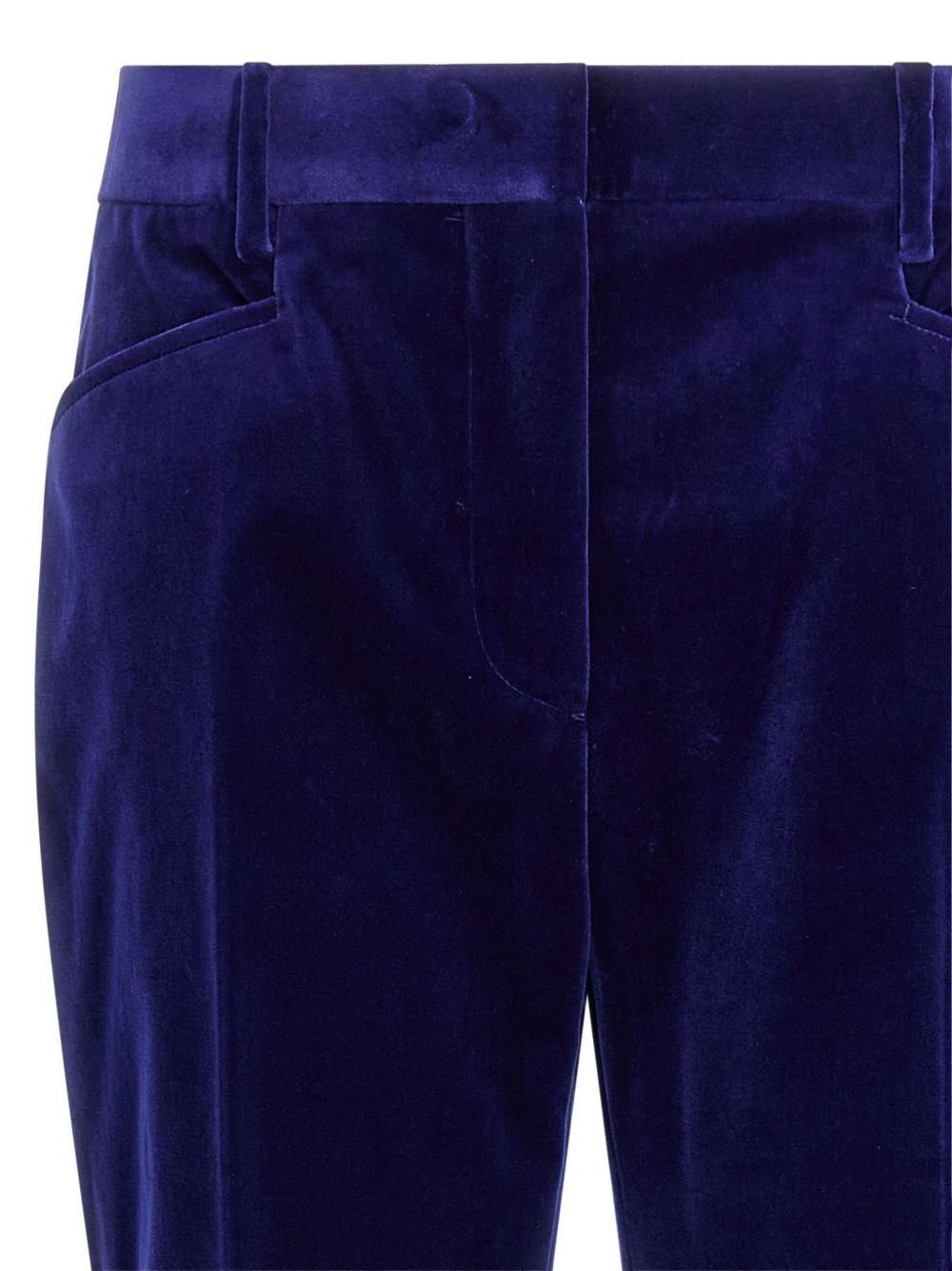 velvet pocket trousers - 4