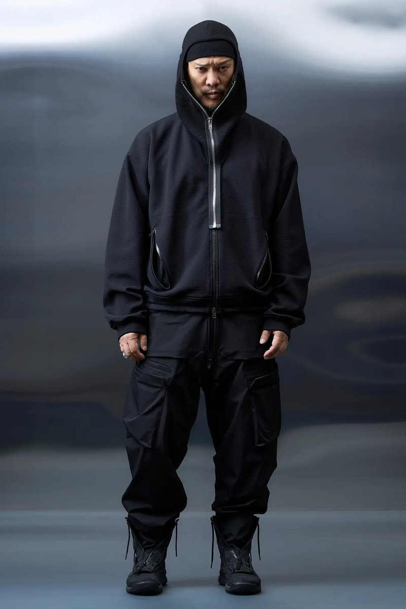 BK2-AK Zippered Baby Llama Balaclava Black 11