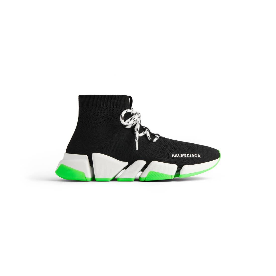 Men's Speed 2.0 Lace-up Recycled Knit Sneaker  in Black - 1
