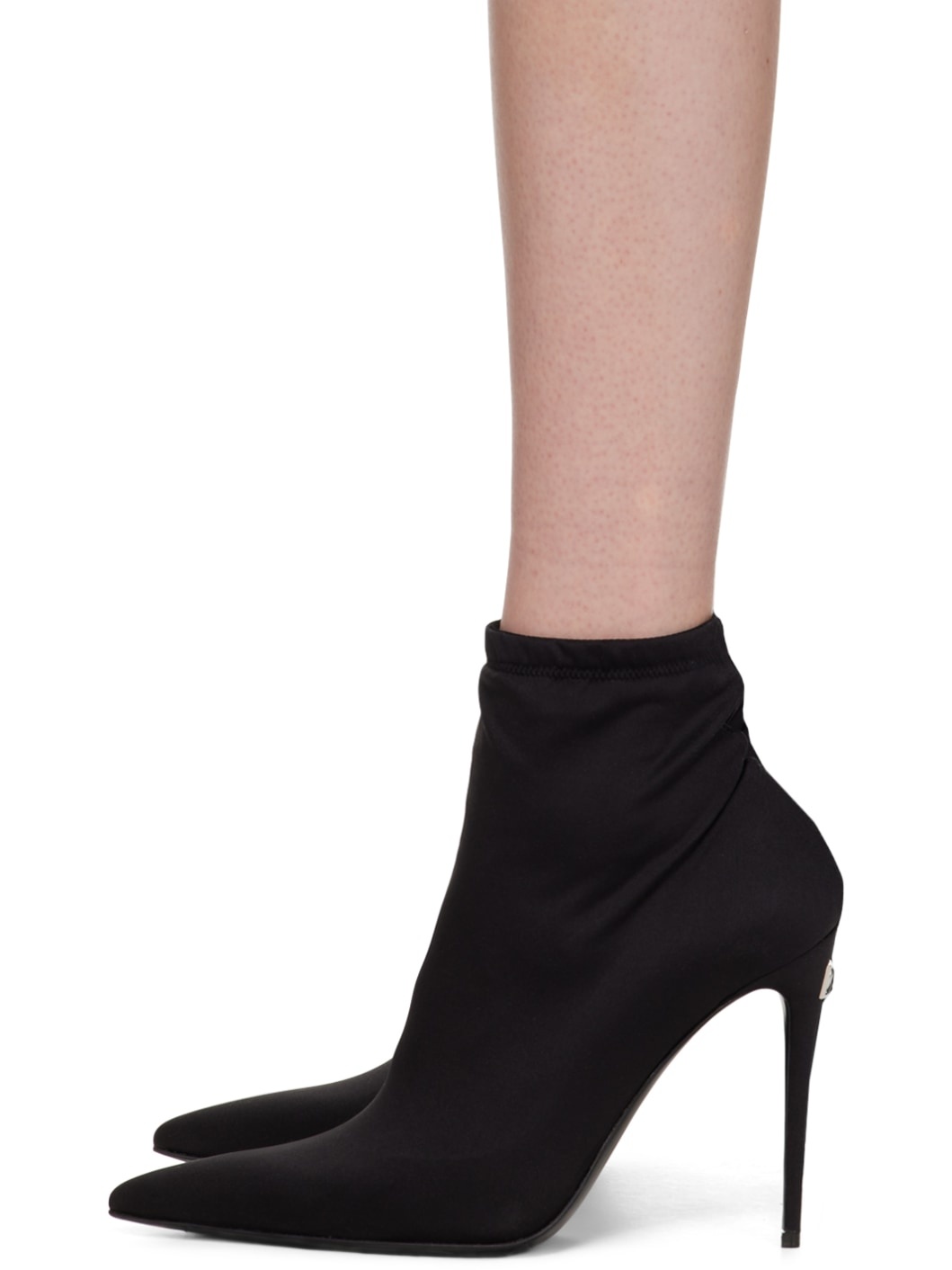 Black Kim Kardashian Edition Stretch Jersey Boots - 3