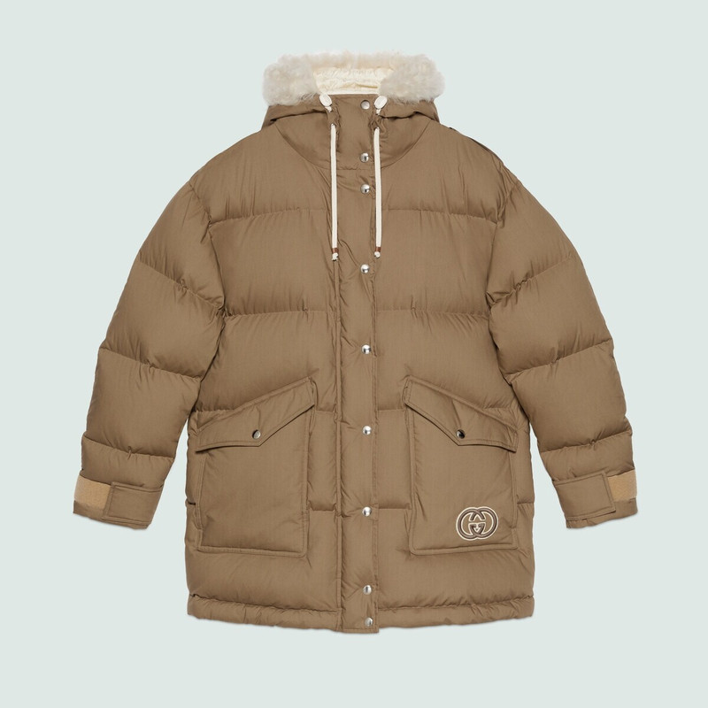 GUCCI Padded cotton puffer jacket outlook