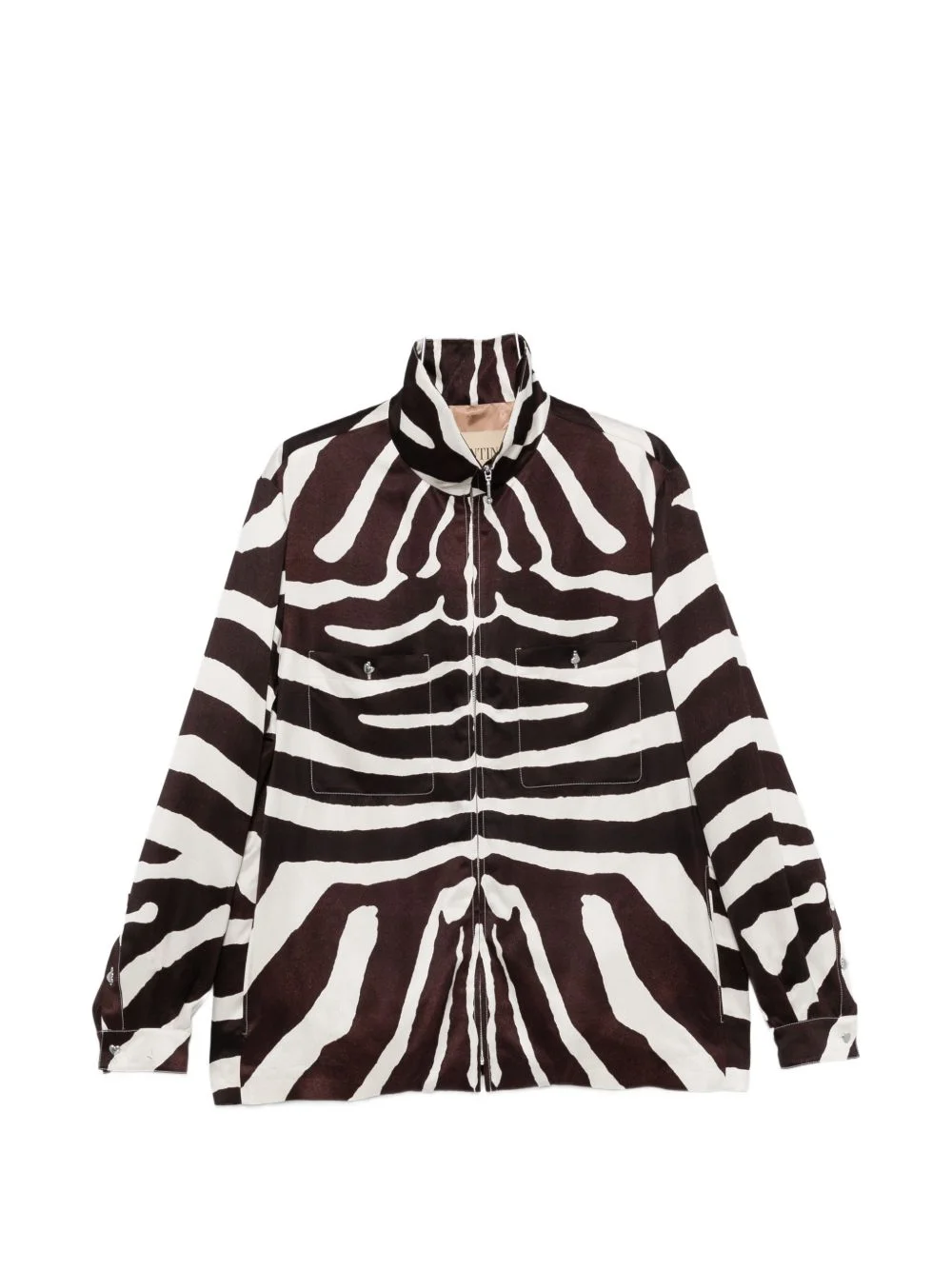 zebra-print jacket - 1