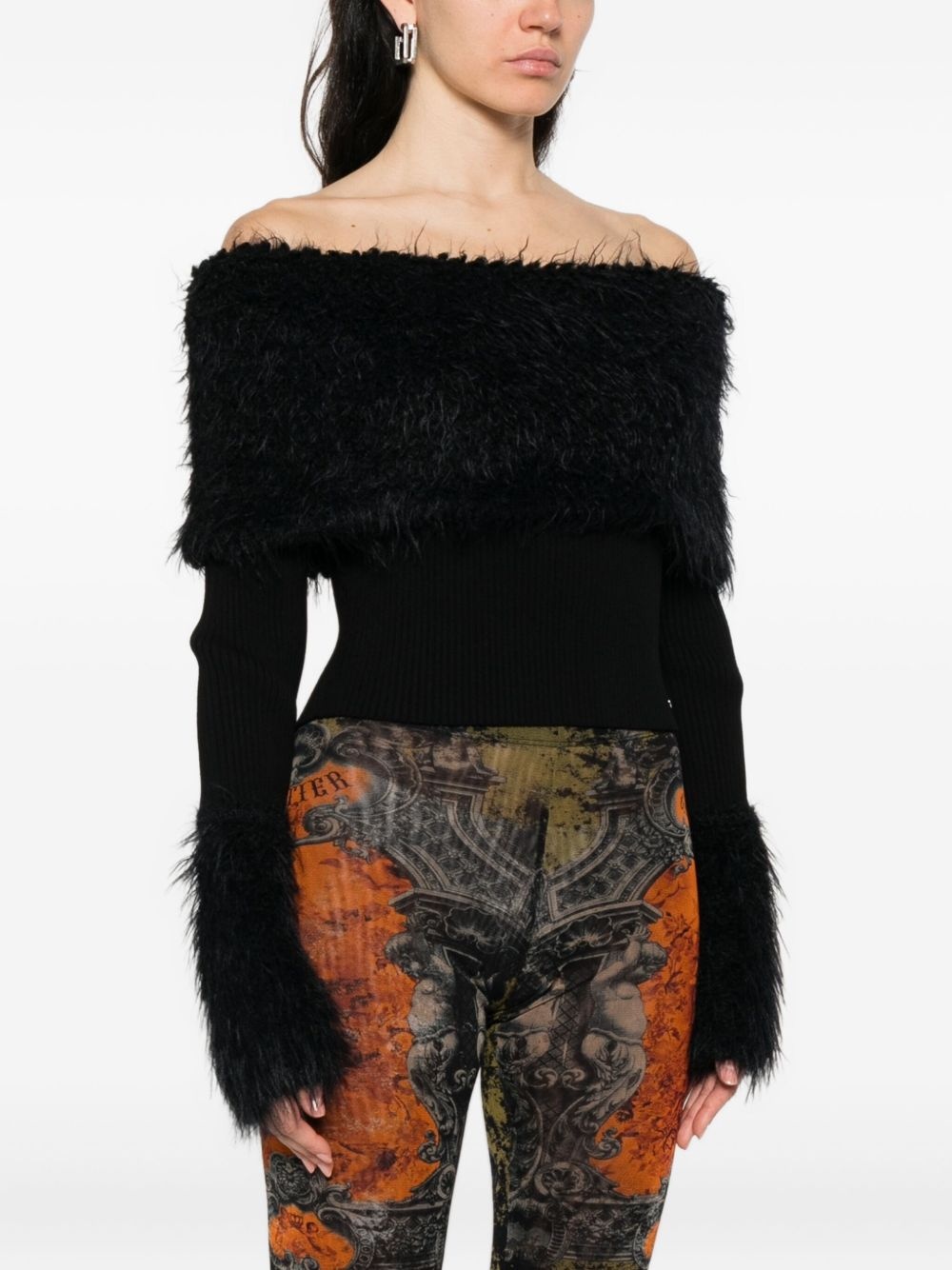 shearling sweater - 3