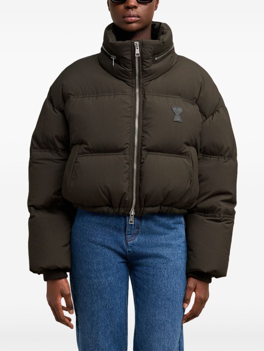 AMI Paris Nylon short down jacket | tessabit | REVERSIBLE