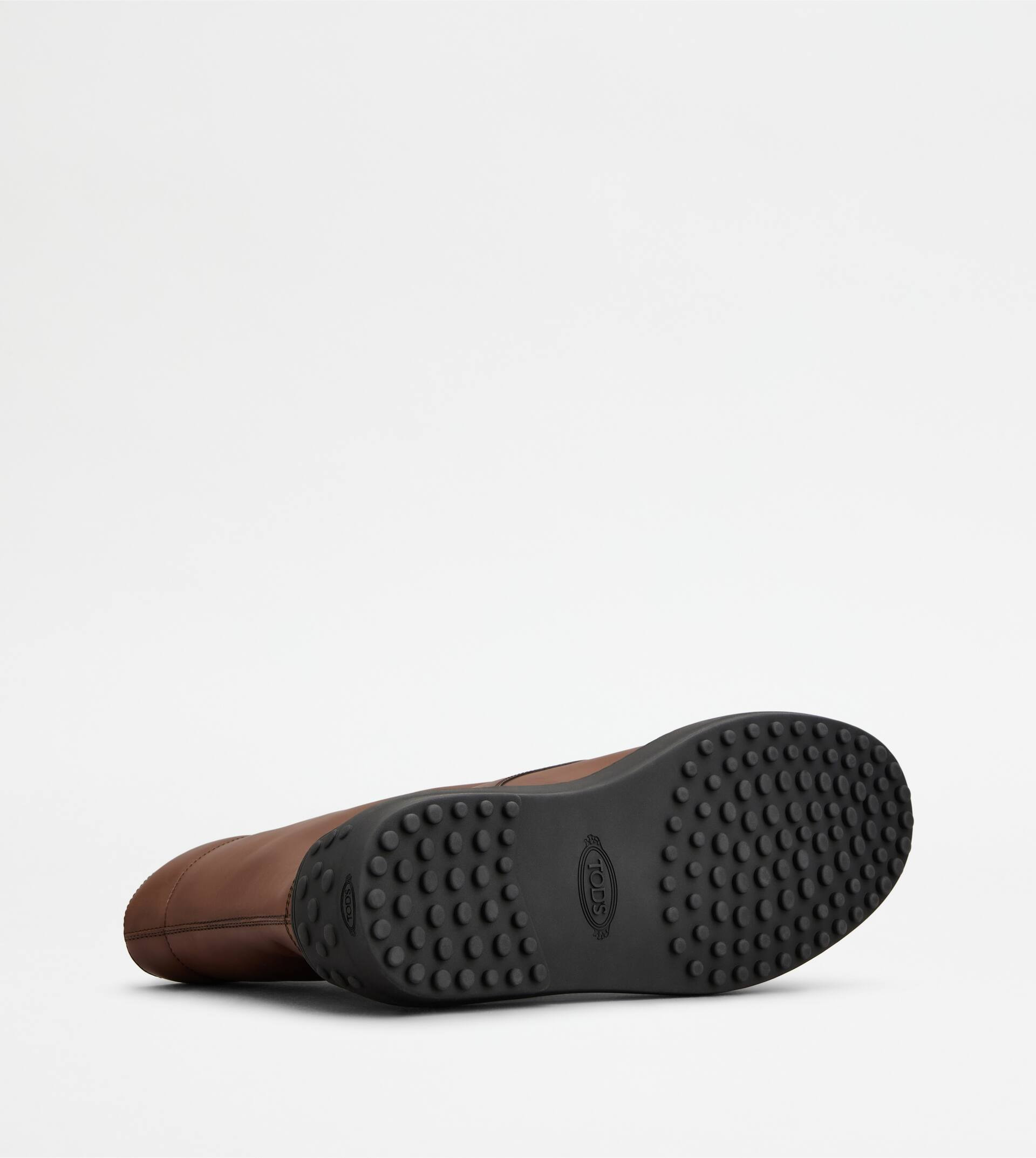 WINTER GOMMINO ANKLE BOOTS IN LEATHER - BROWN - 4