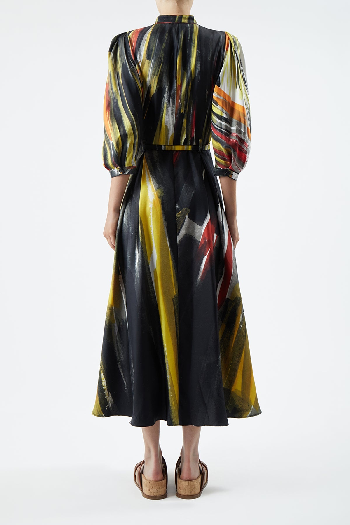 Dexter Dress in Multi Printed Silk - 5