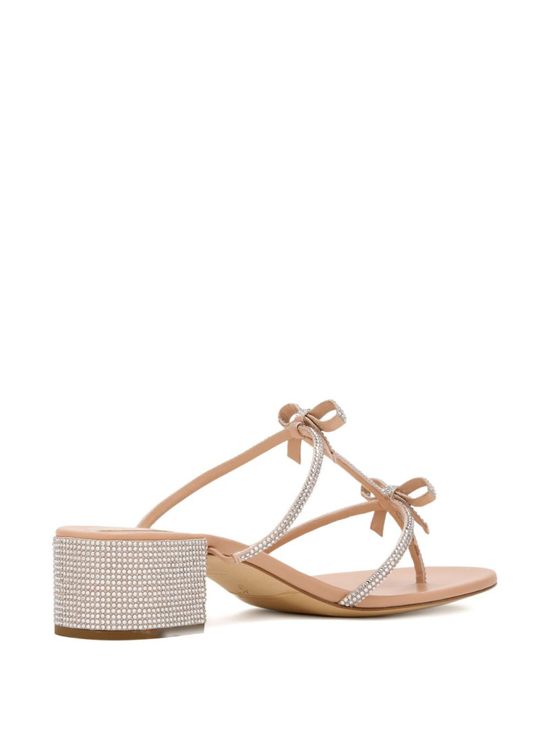 Caterina crystal bow sandals 3