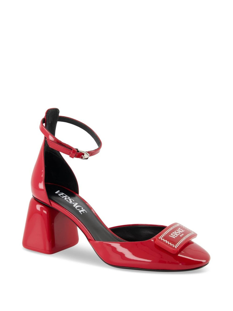 VERSACE 70mm leather pumps outlook
