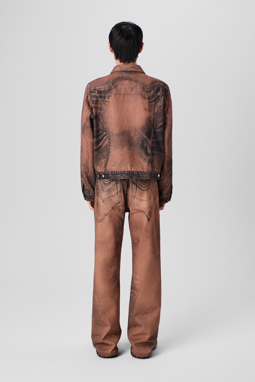 Brown-black Denim Jeans - 5