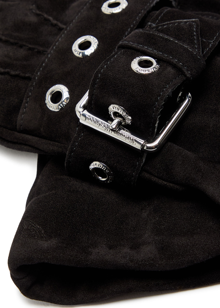 Vivienne Westwood Belt Buckle Suede Gloves - 2