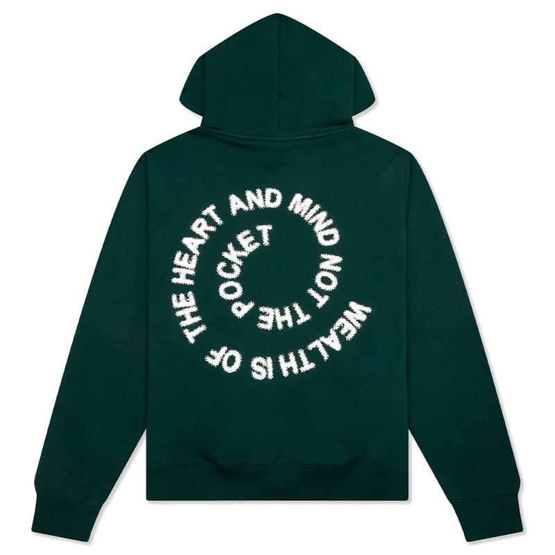 BILLIONAIRE BOYS CLUB SCRIPT HOODIE - RAIN FOREST outlook