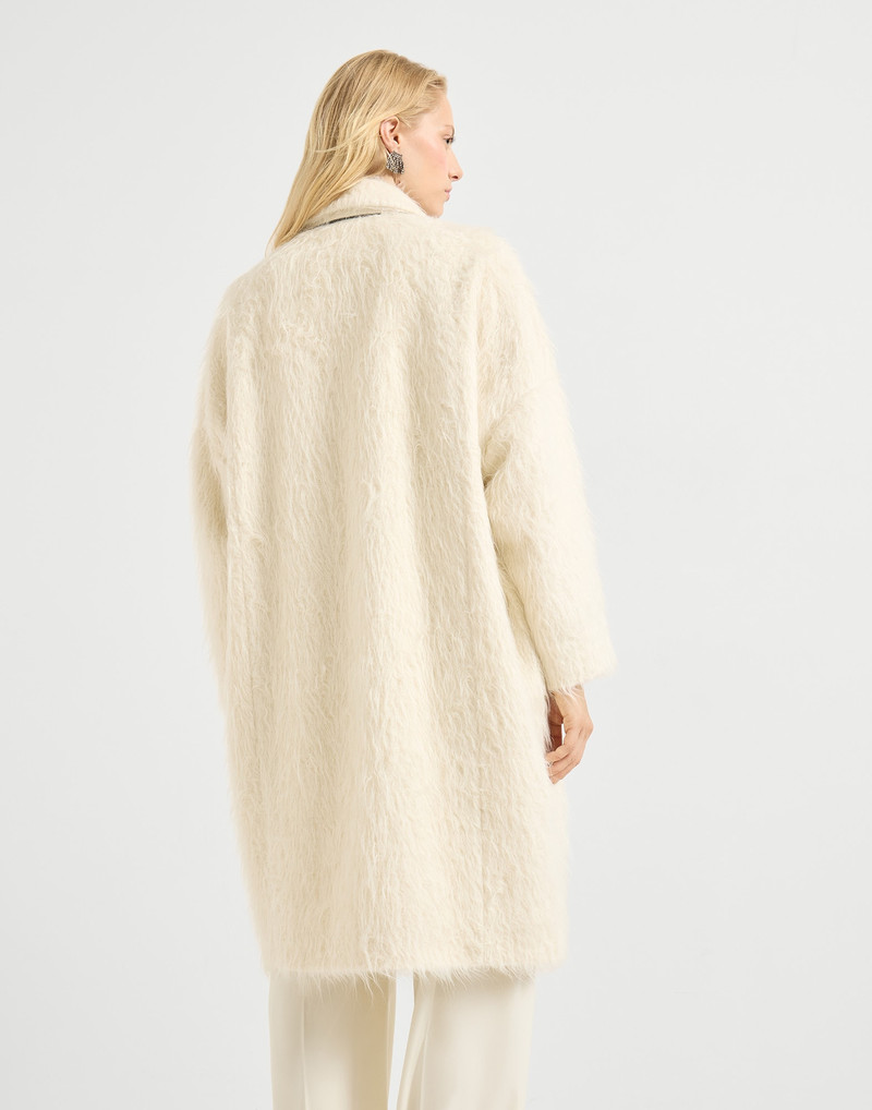 Brunello Cucinelli Wispy alpaca coat with monili outlook