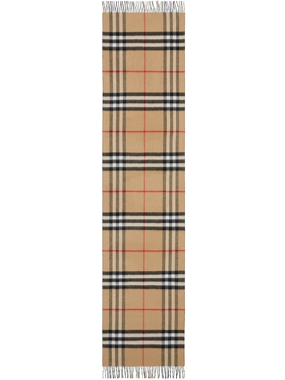 reversible check cashmere scarf - 5