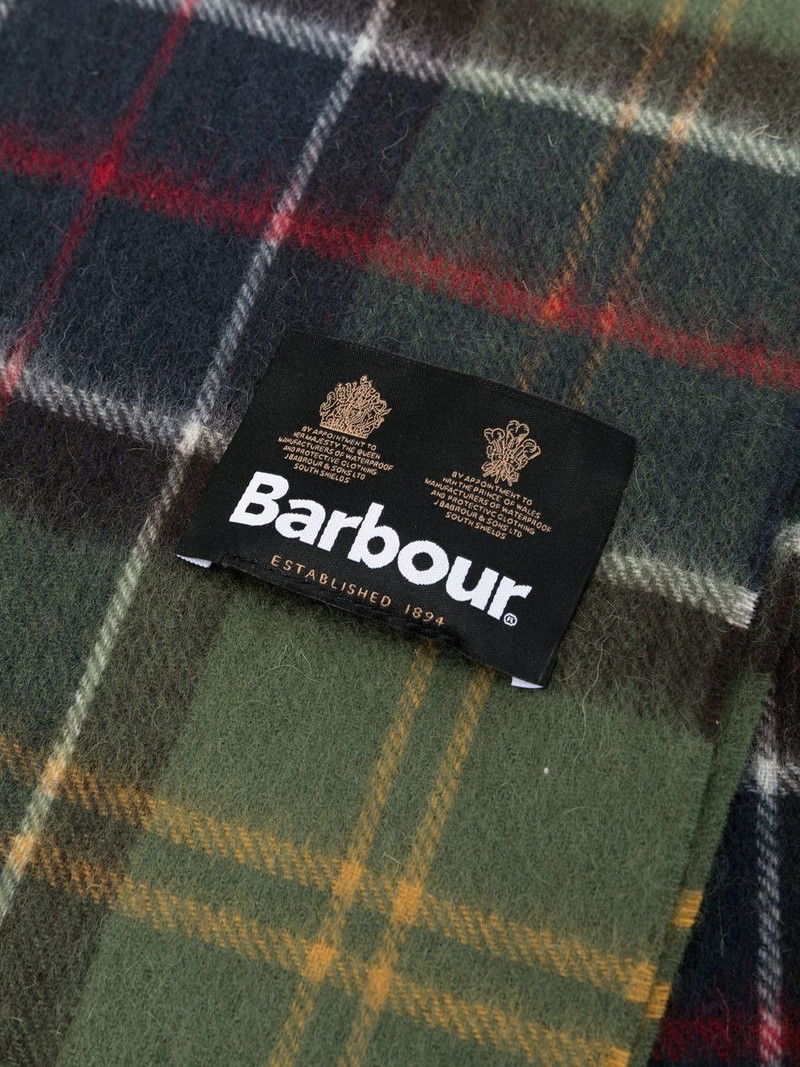 Barbour Scottish wool and cashmere scarf outlook