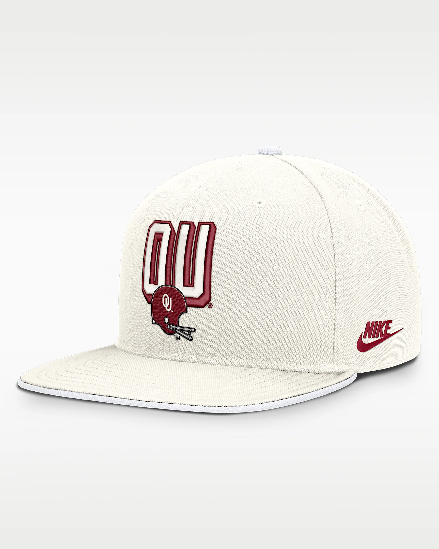 Oklahoma Legacy Letter & Mascot Pro Men's Nike Dri-FIT College Adjustable Hat - 1