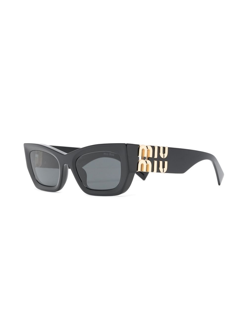 logo-plaque rectangular sunglasses - 2