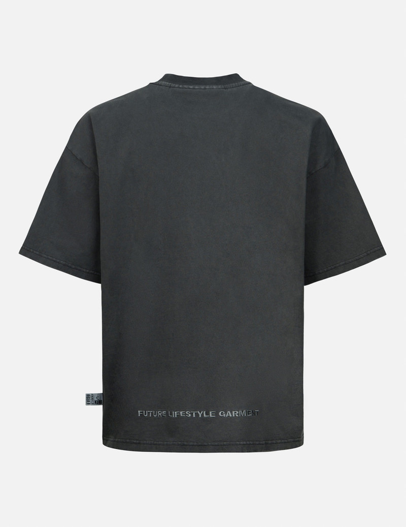 EVISU Logo Appliqué and Slogans Embroidery Oversized T-shirt outlook