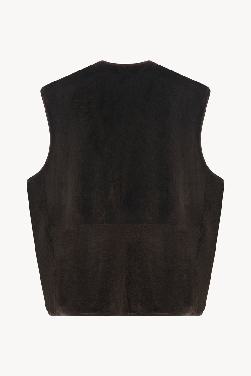 The Row Andi Vest in Shearling outlook
