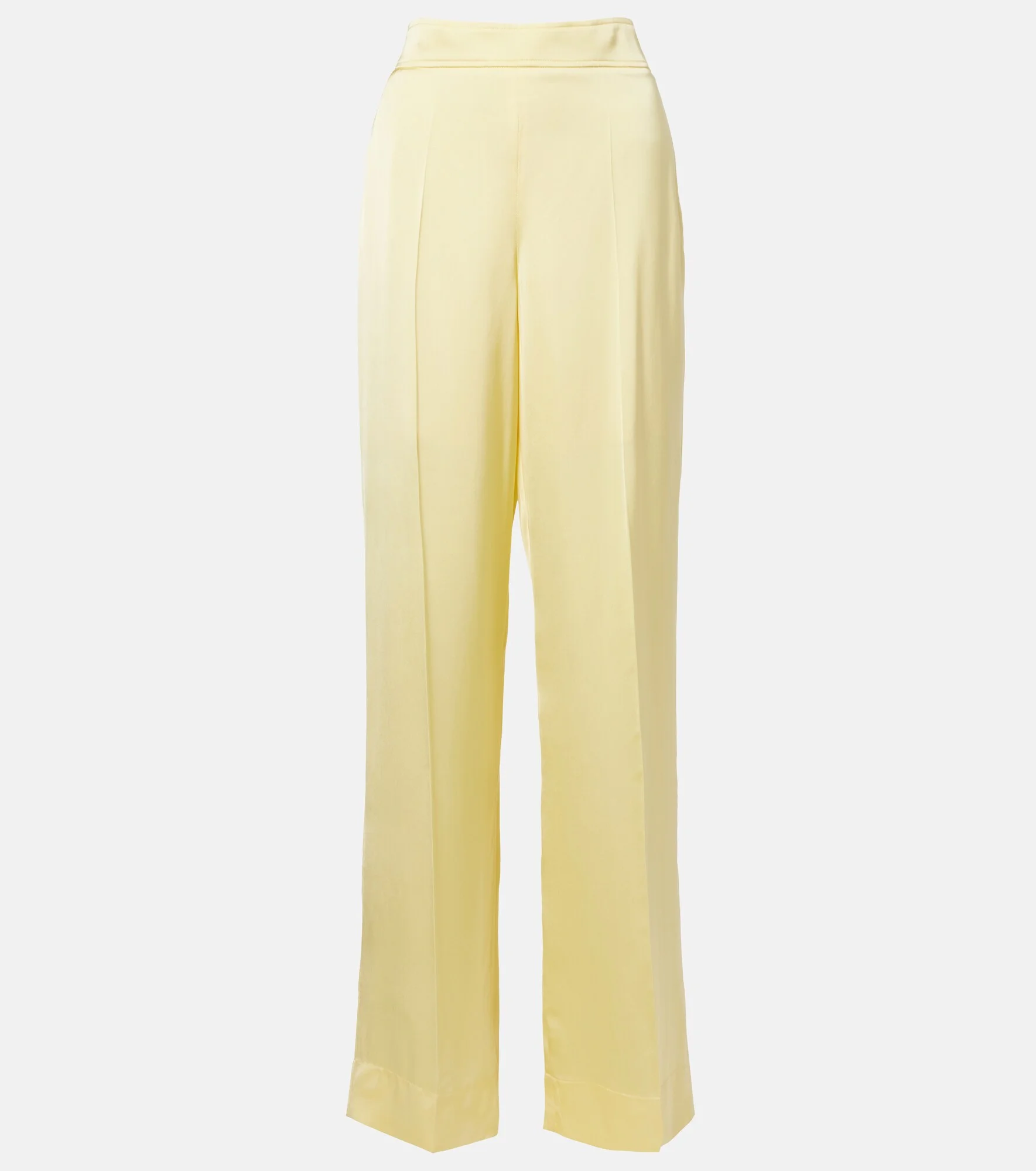 Mid-rise straight pants - 1