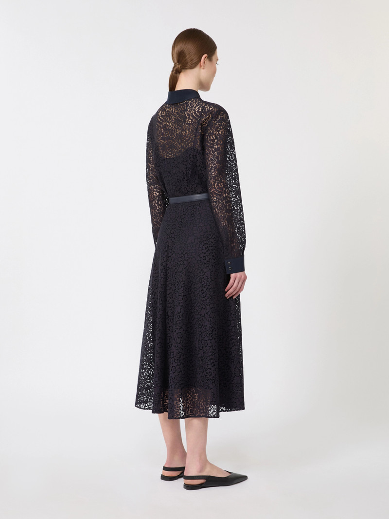 RICORDO Lace shirt dress - NAVY 4