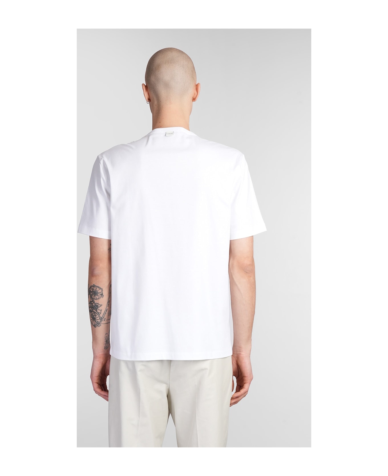 T-shirt In White Cotton - 3