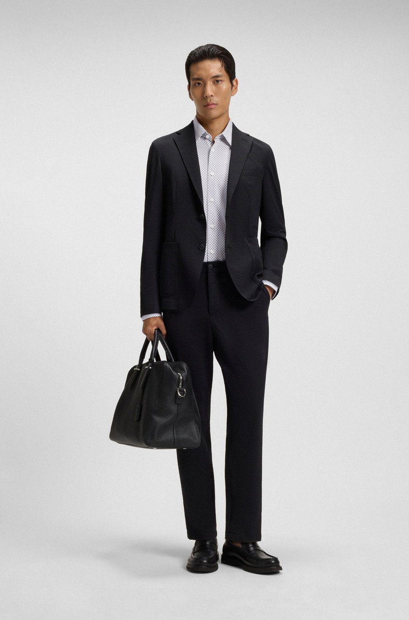 BOSS SLIM-FIT SHIRT IN PRINTED ITALIAN COTTON outlook