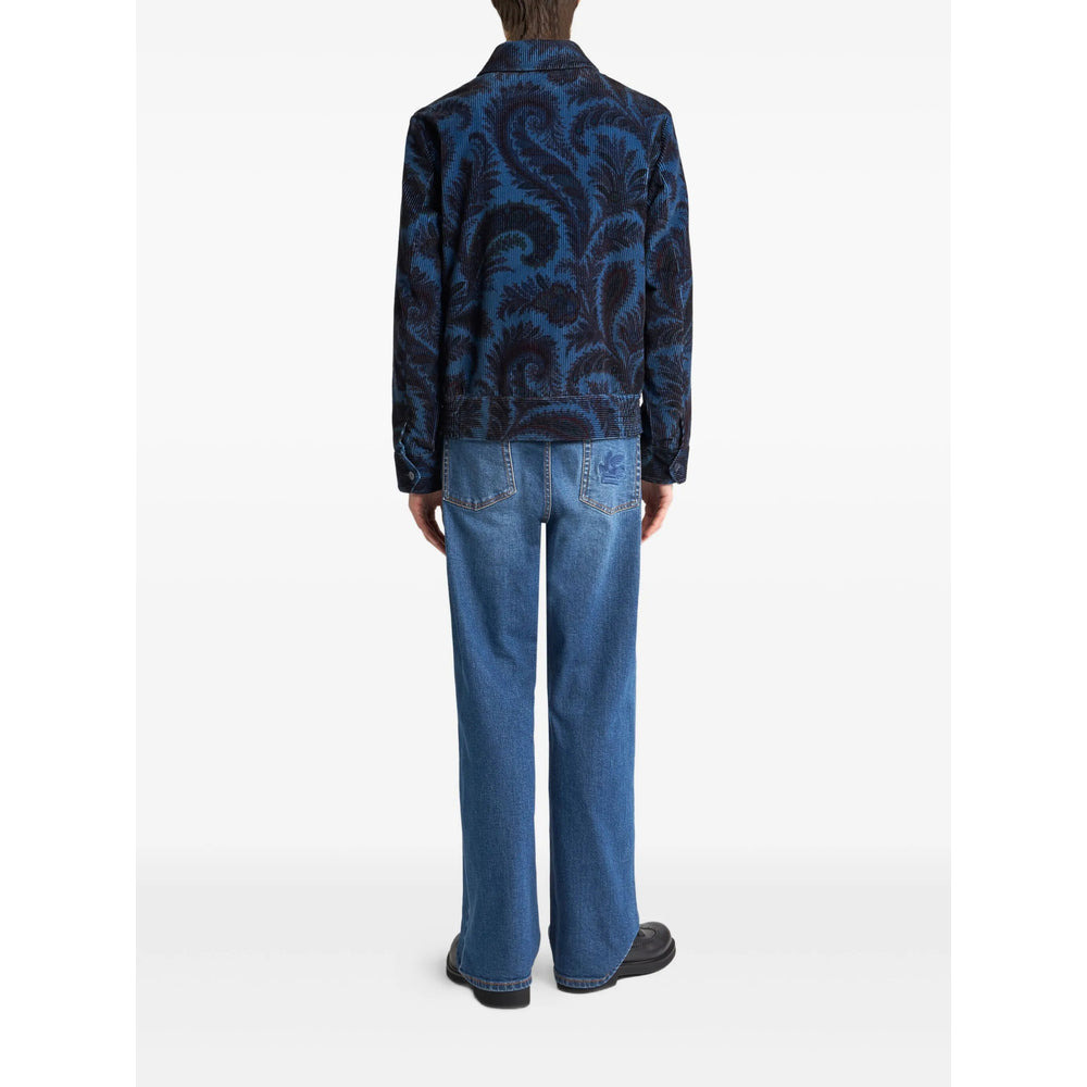 Etro Blue Jackets - Shirt Jackets Men - 4
