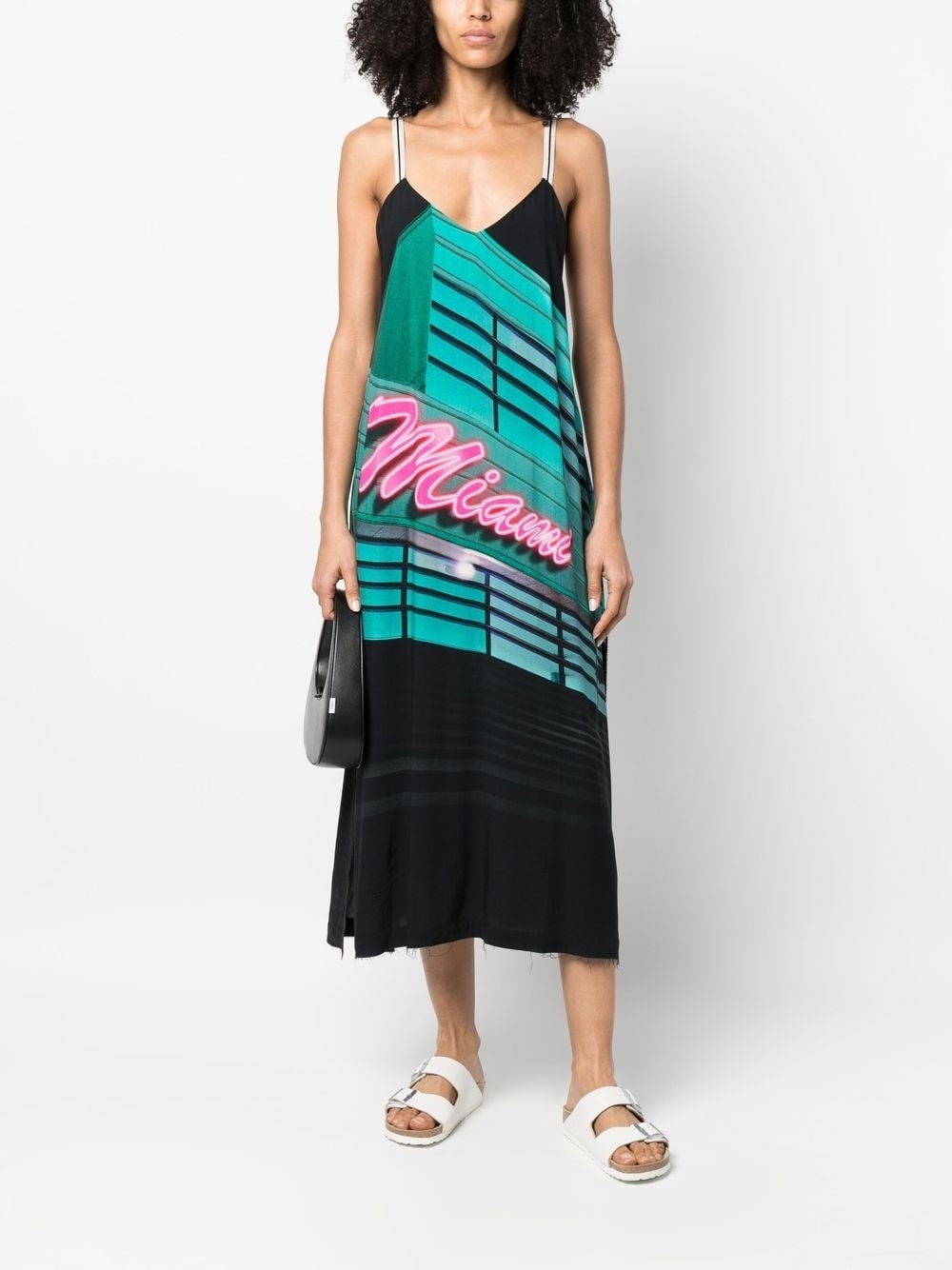 Miami graphic-print midi dress - 2
