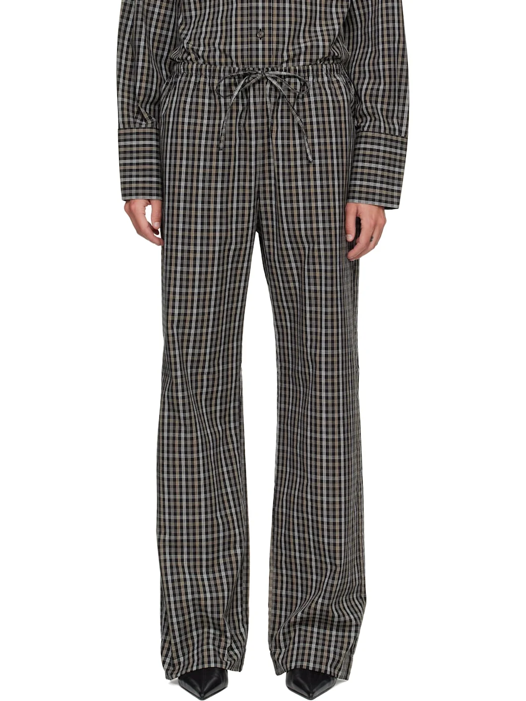 Black Relaxed-Fit Trousers - 1