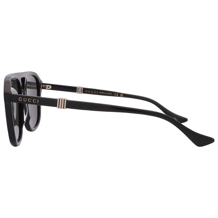 Gucci Grey Navigator Men's Sunglasses GG1494S 001 57 - 5