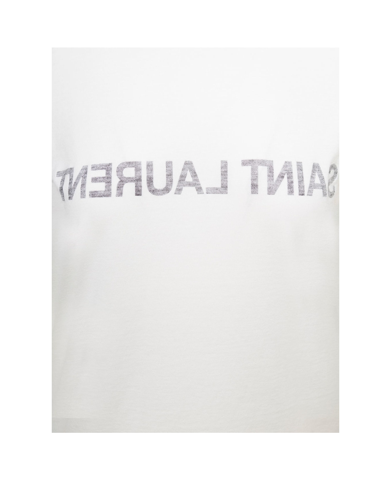 Crewneck T-shirt With Reverse Logo - 3