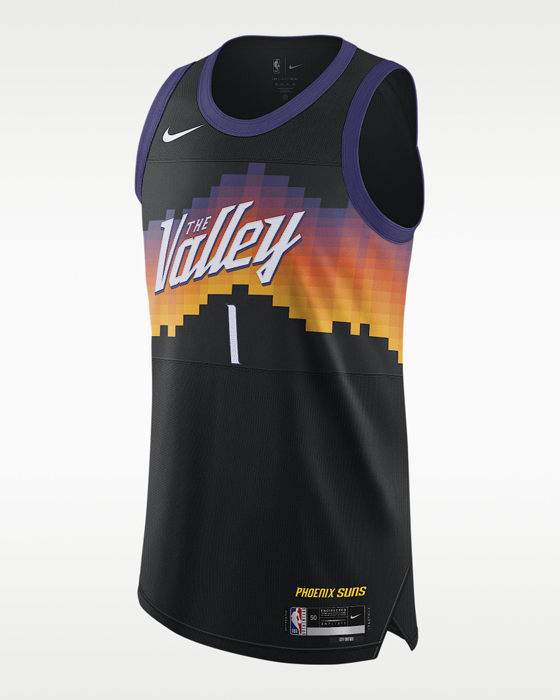 Devin Booker Phoenix Suns City Edition Men's Nike Dri-FIT ADV NBA Authentic Jersey 1