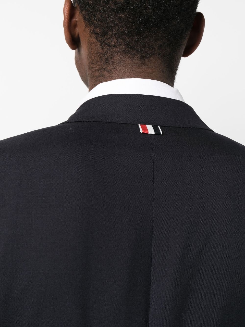 signature-stripe single-breasted blazer - 5