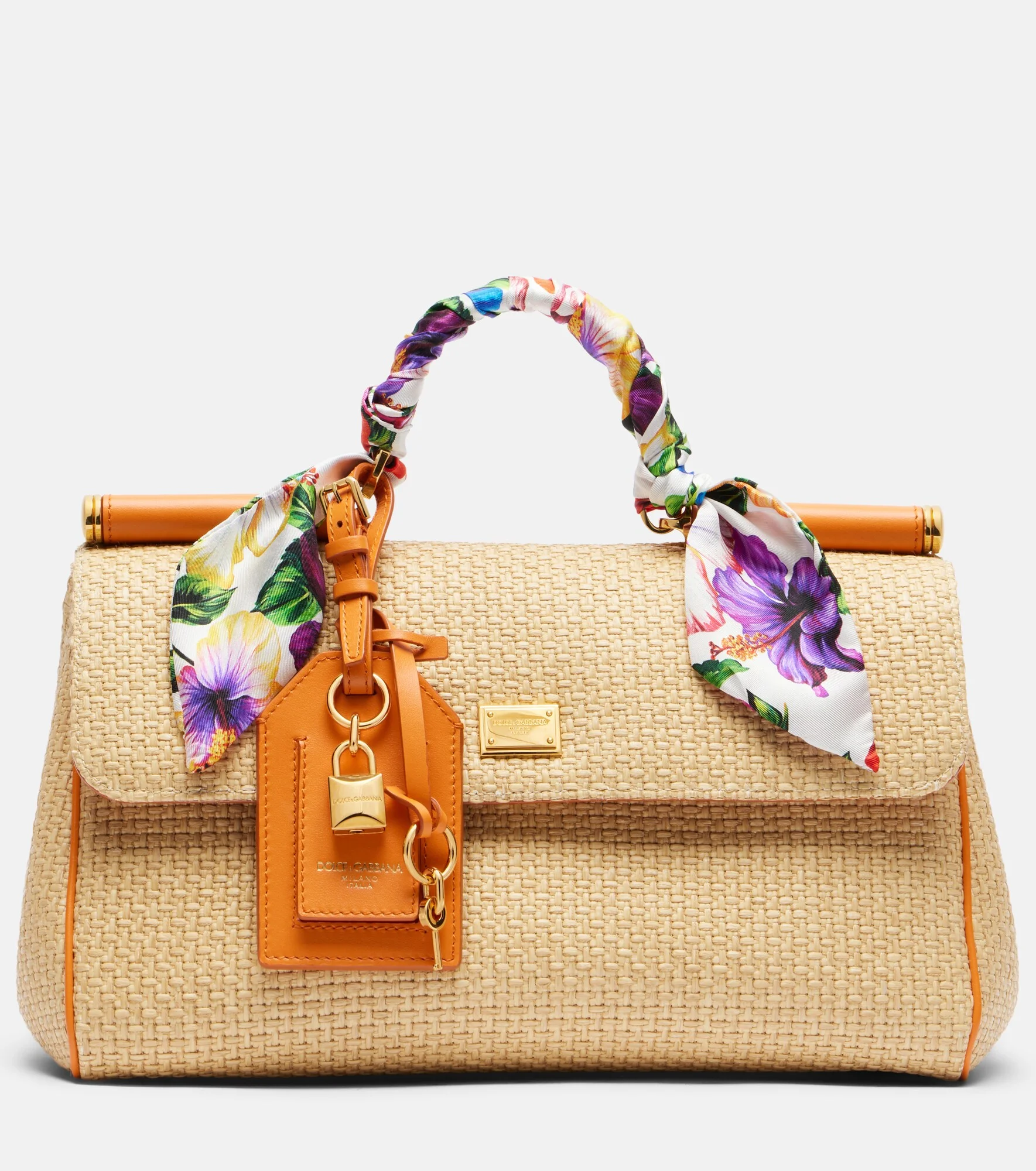 Sicily Small raffia shoulder bag - 1