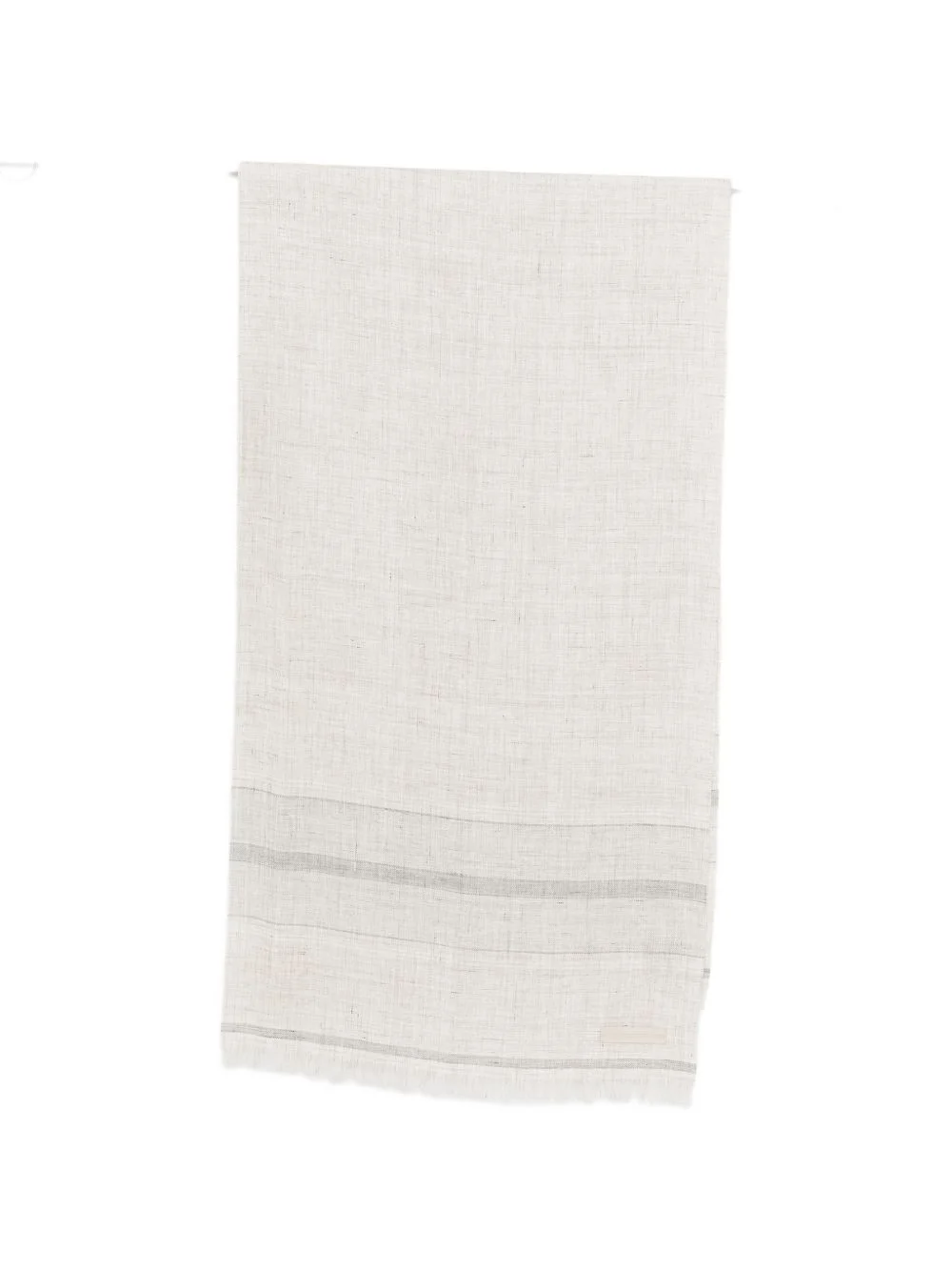 striped fringe scarf - 1