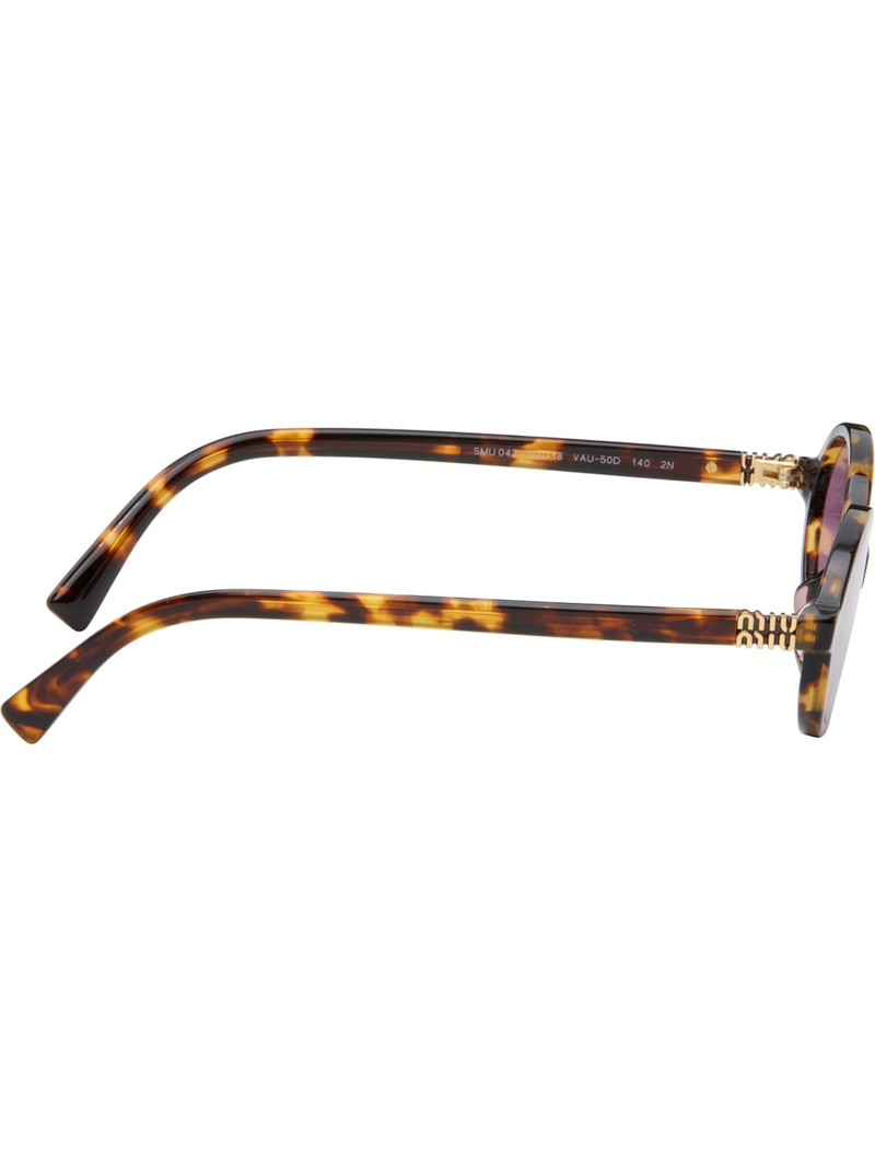 Miu Miu Brown Miu Regard Sunglasses outlook