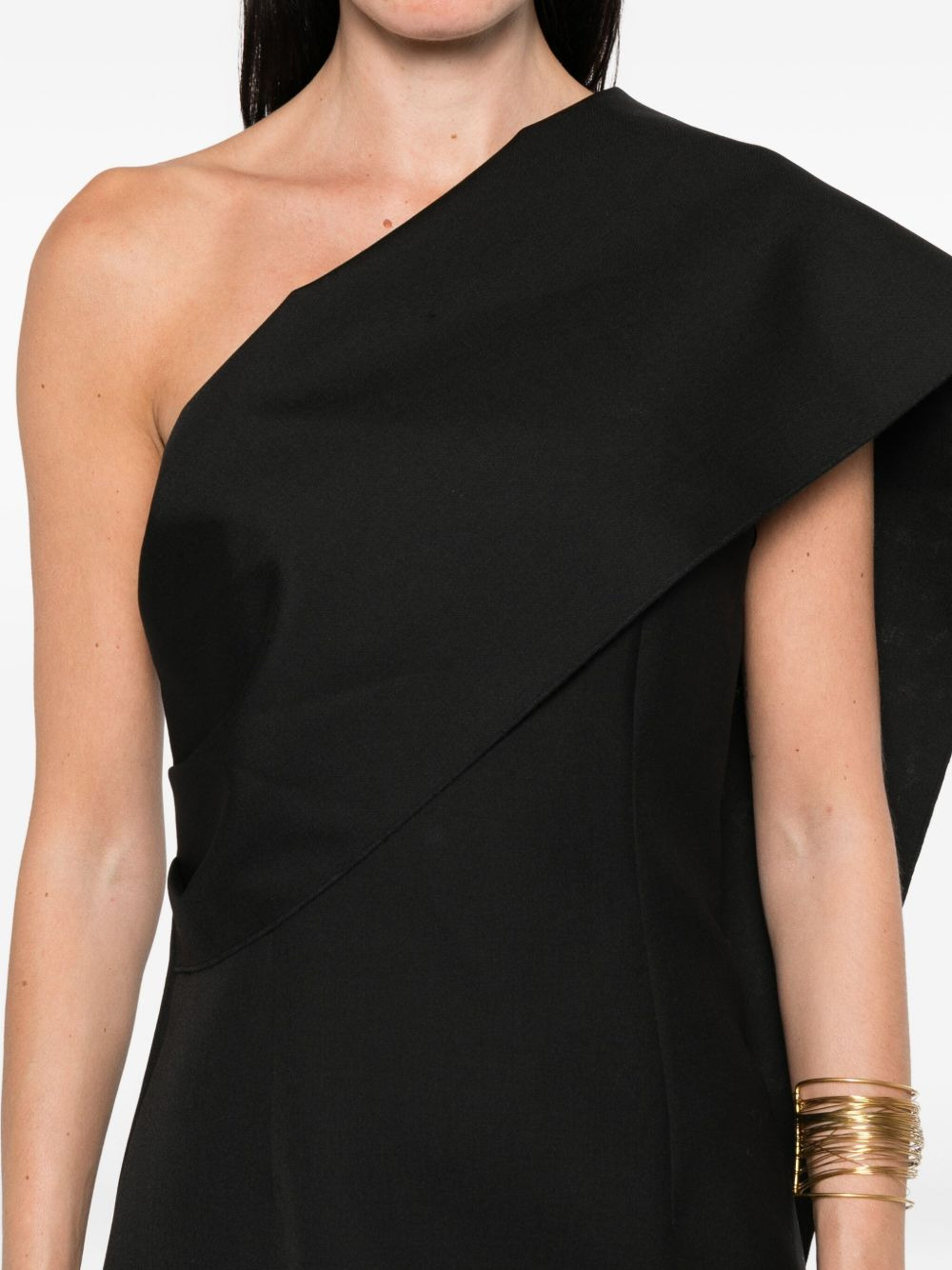 one-shoulder mini dress - 5