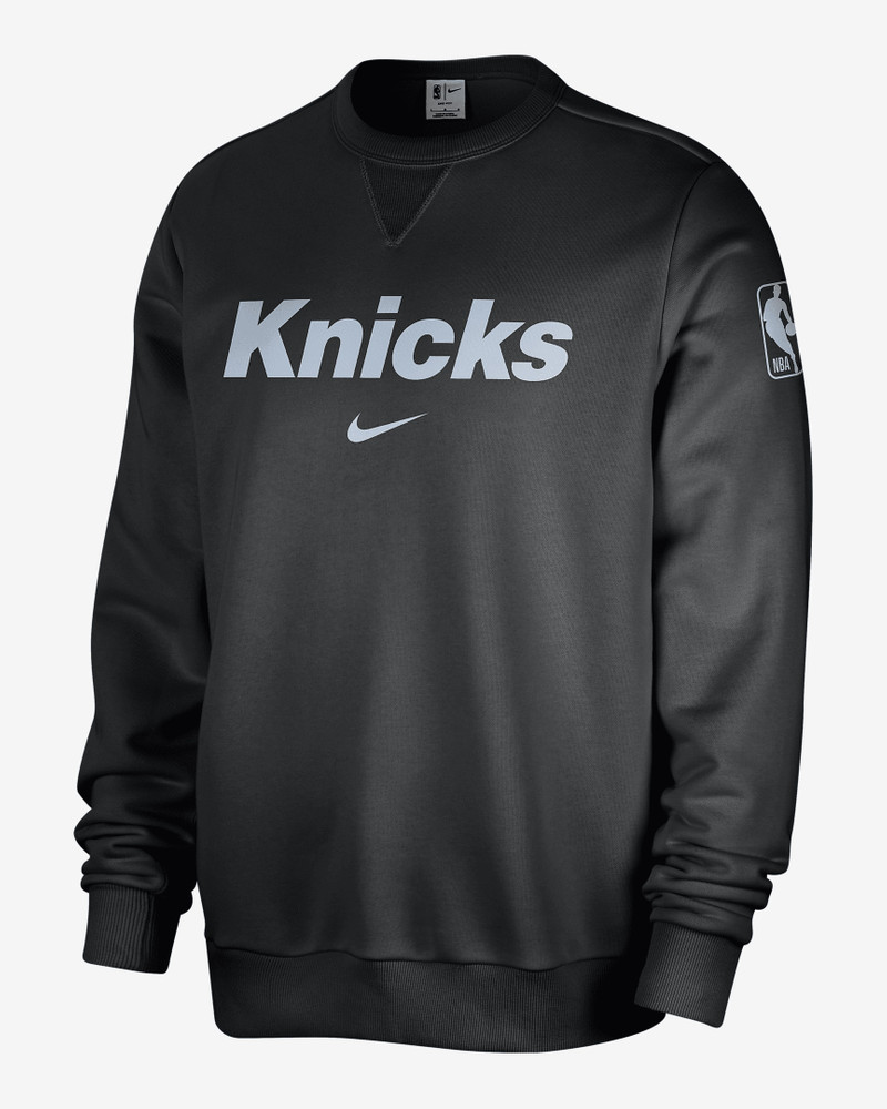 New York Knicks Standard Issue Men's Nike Dri-FIT NBA Crew-Neck Sweatshirt 1