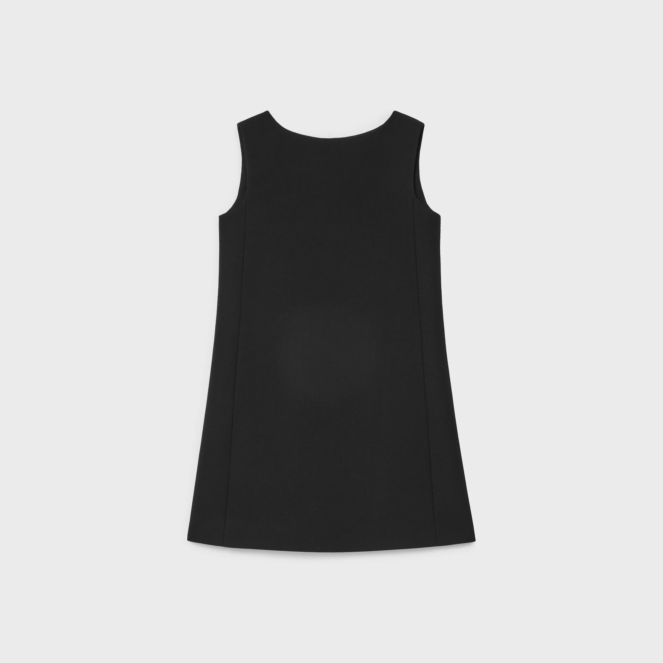 mini dress IN grain de poudre wool - 1