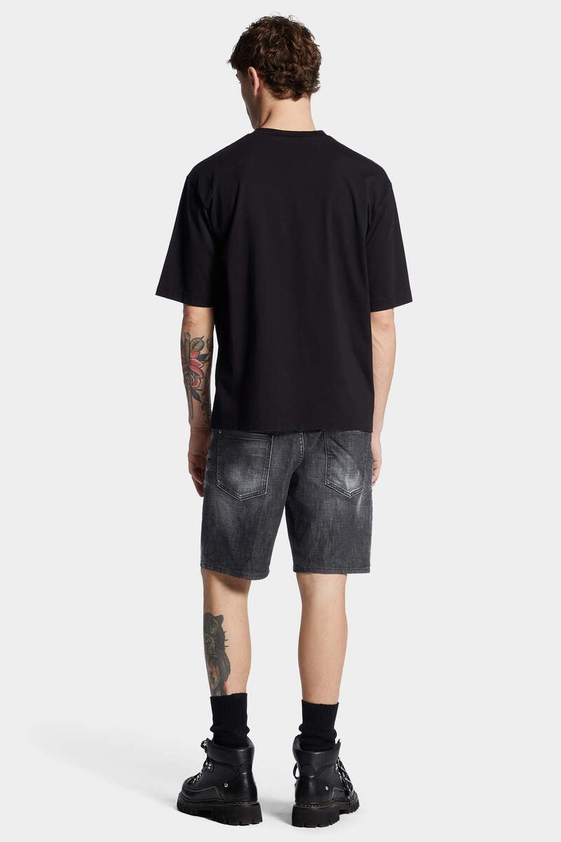 BLACK EASY WASH MARINE SHORTS - 4