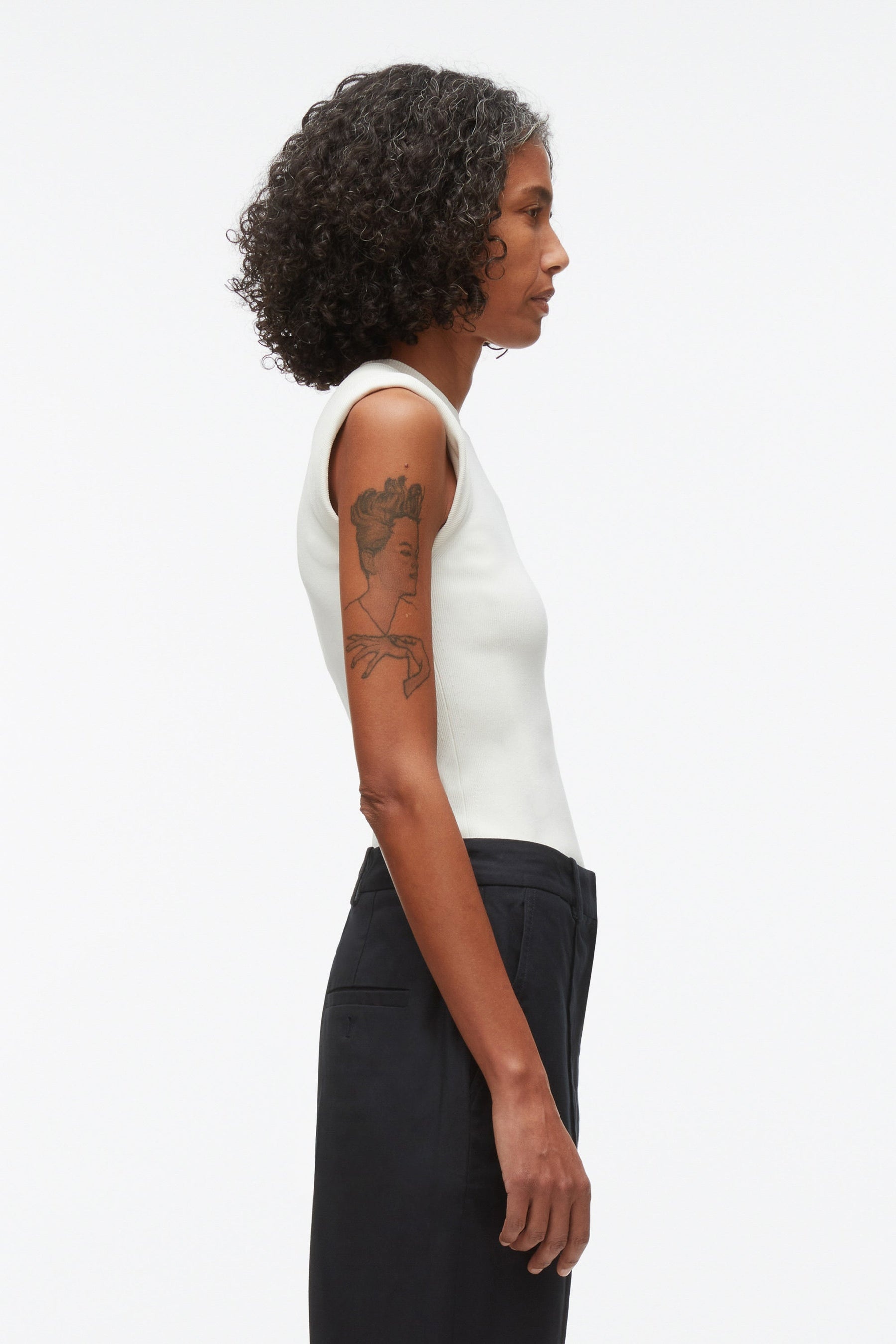 Compact Rib Sleeveless Top - 4