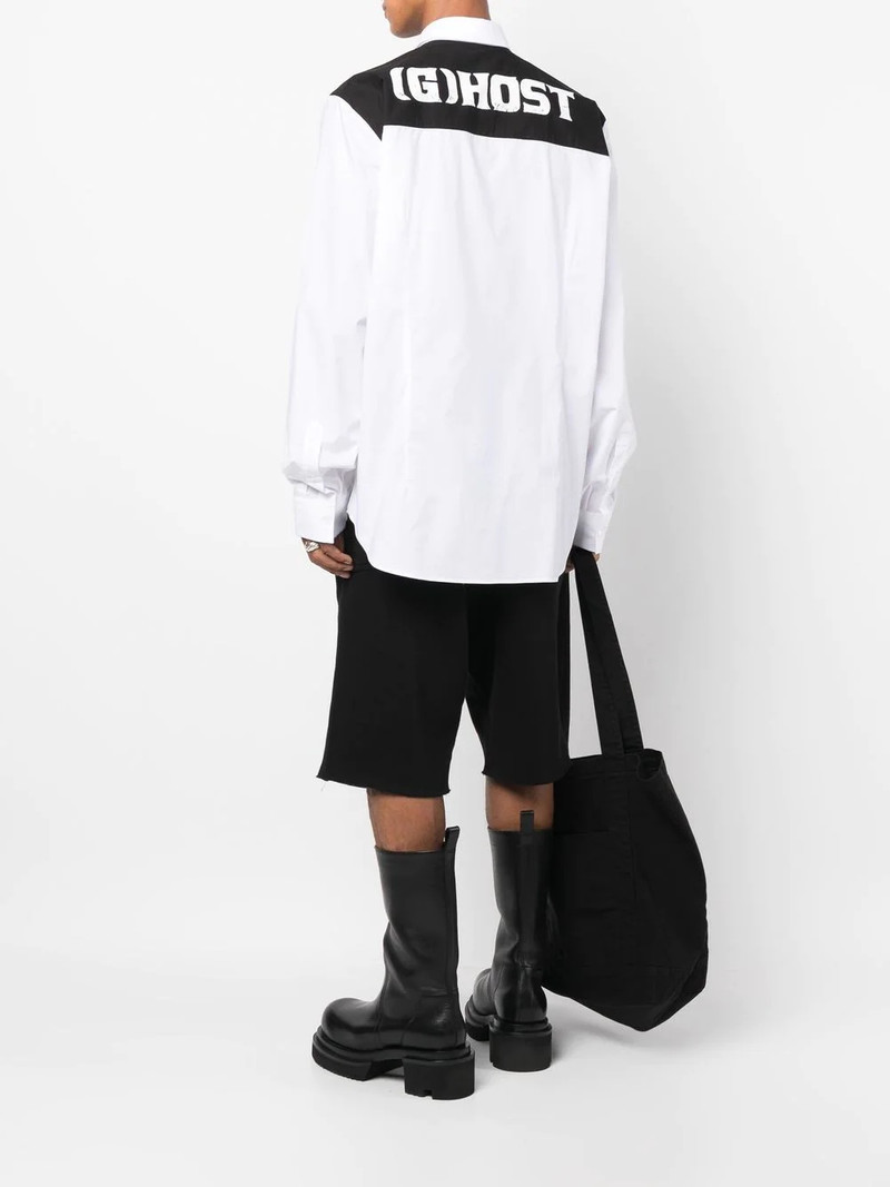 Raf Simons colour-block cotton shirt outlook