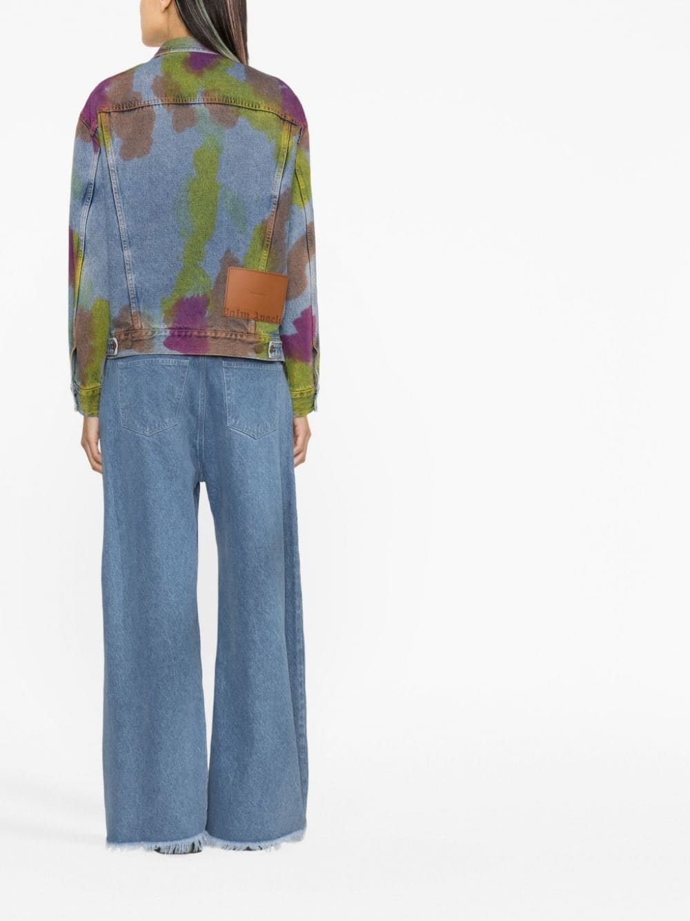 tie-dye denim jacket - 4
