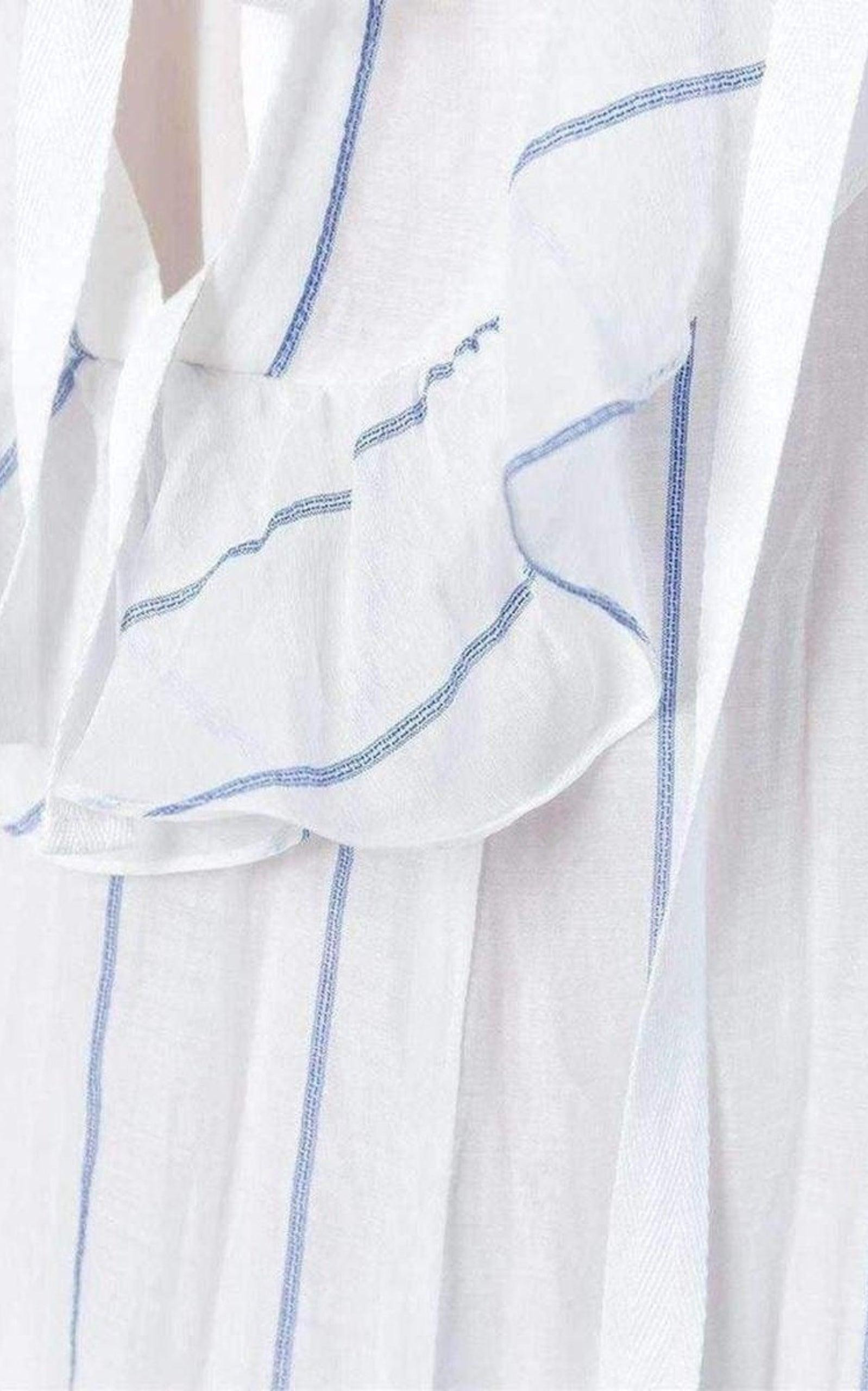 Ruffled Silk Blend Loose Dress - 5