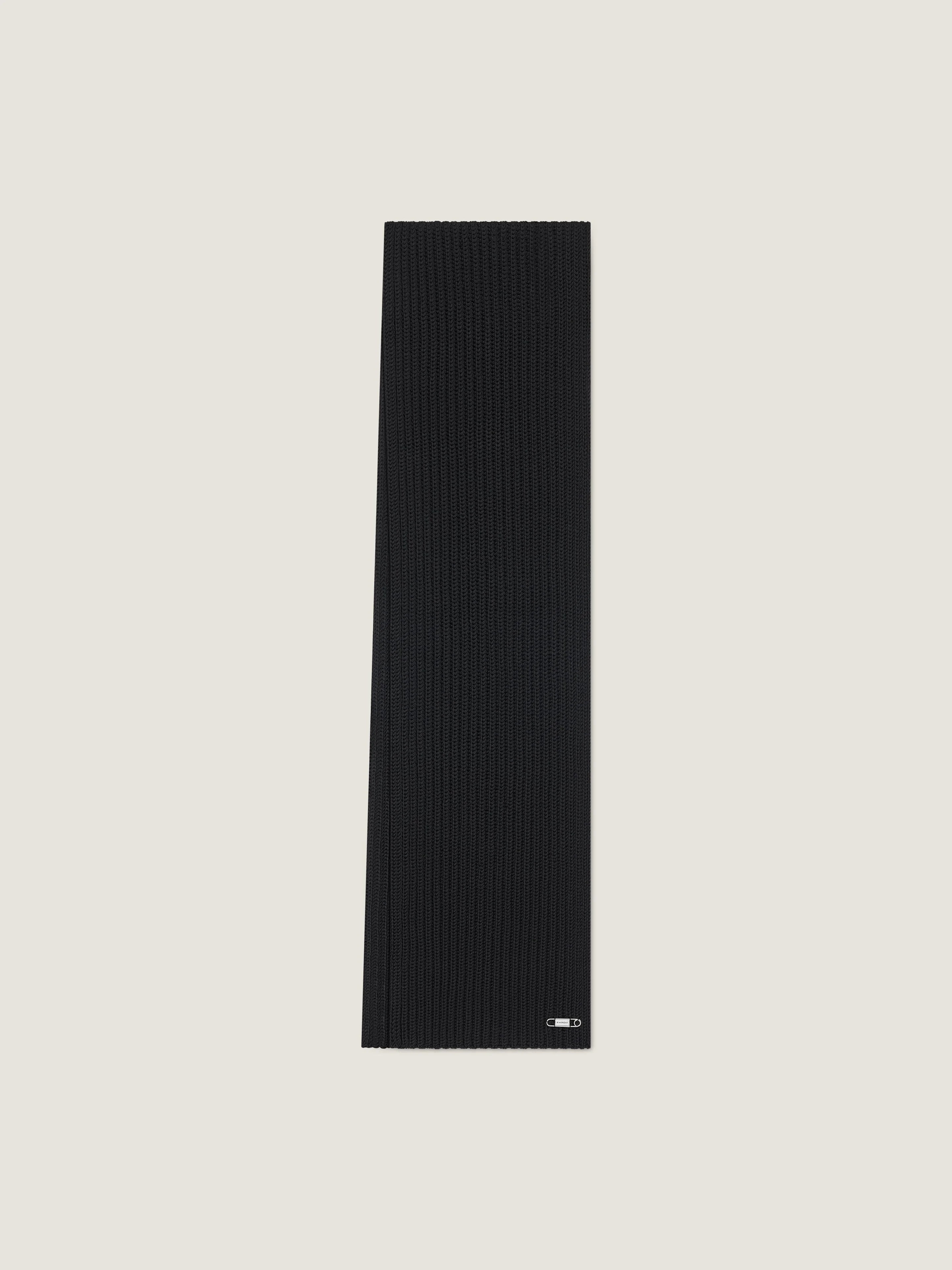 SCARF IN WOOL WITH PIN - 1